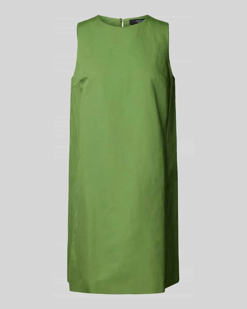 Max Mara Minikleid aus Baumwoll-Leinen-Mix Modell 'RACER Gruen