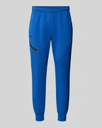 Under Armour Regular Fit Sweatpants mit Reißverschlusstasche Modell 'UNSTOPPABLE Rauchblau