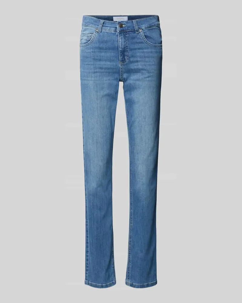 ANGELS  Slim Fit Jeans mit 5-Pocket-Design Modell 'CICI Blau