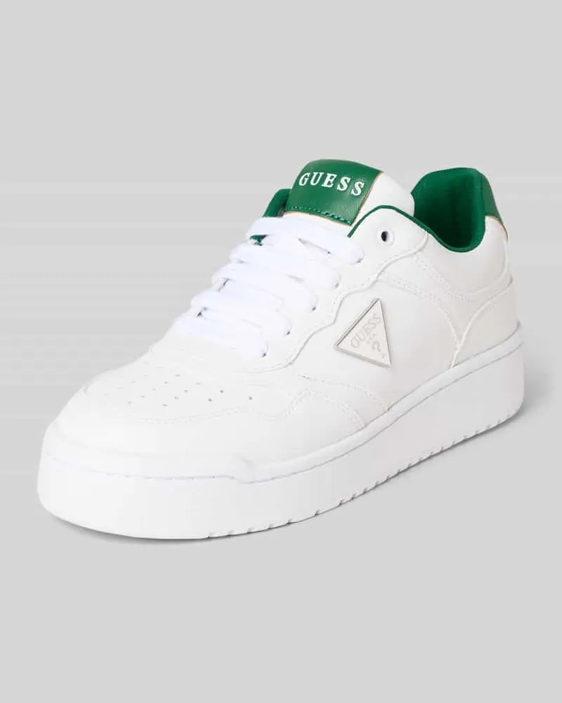 Guess Sneaker mit Logo-Applikation Modell 'Miram Weiss