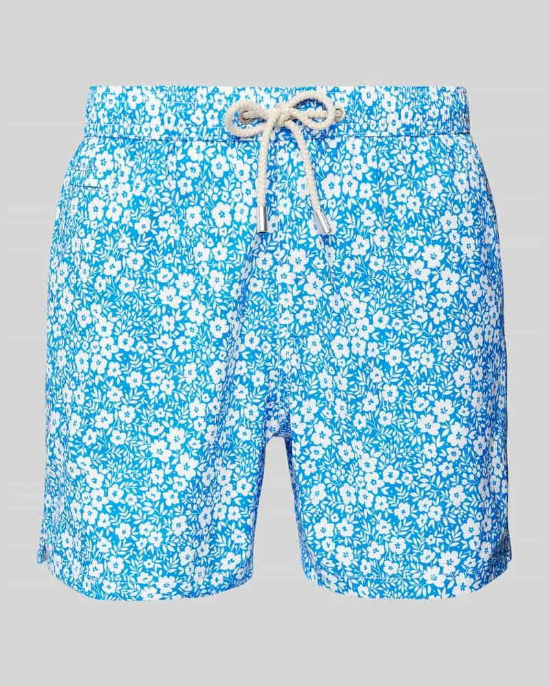 MC2 Saint Barth Badehose mit floralem Muster Bleu