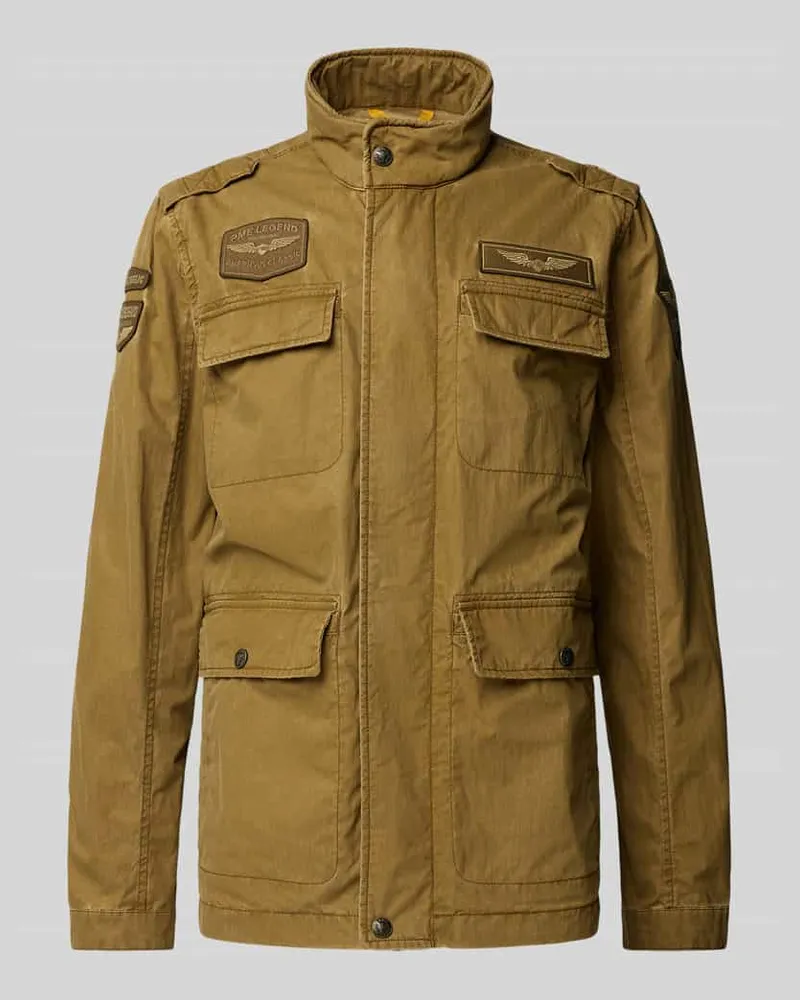 PME Legend Jacke mit Pattentaschen Modell 'CARGOYET Oliv