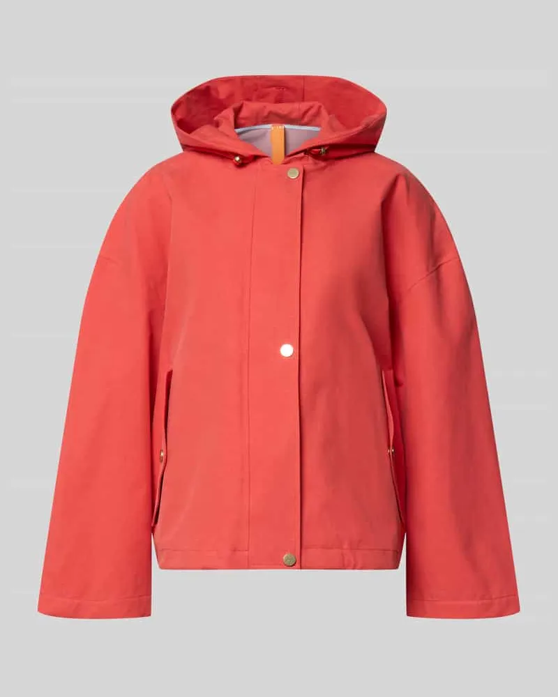 G-Lab Jacke mit Kapuze und versiegelten Nähten Modell 'ELLE Koralle