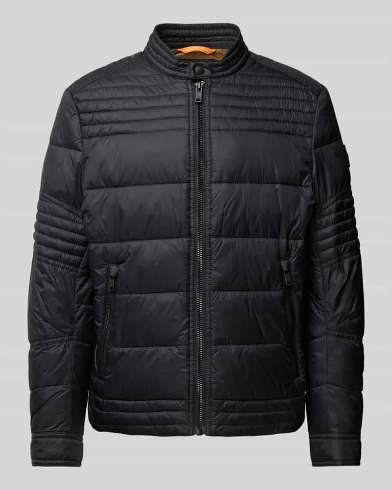 HUGO BOSS Steppjacke mit Reißverschlusstaschen Modell 'Ostreet Black