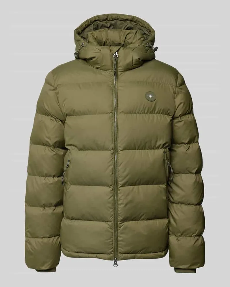 Gant Steppjacke mit Label-Patch Oliv