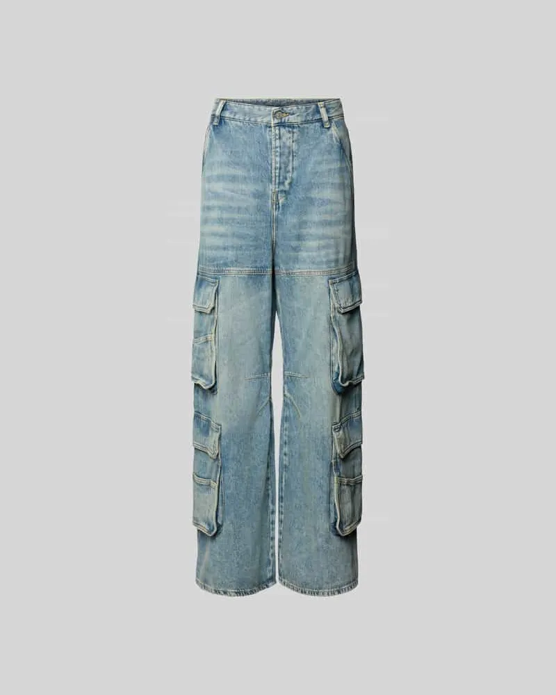 Diesel Wide Fit Jeans mit Lyocell-Anteil Hellblau