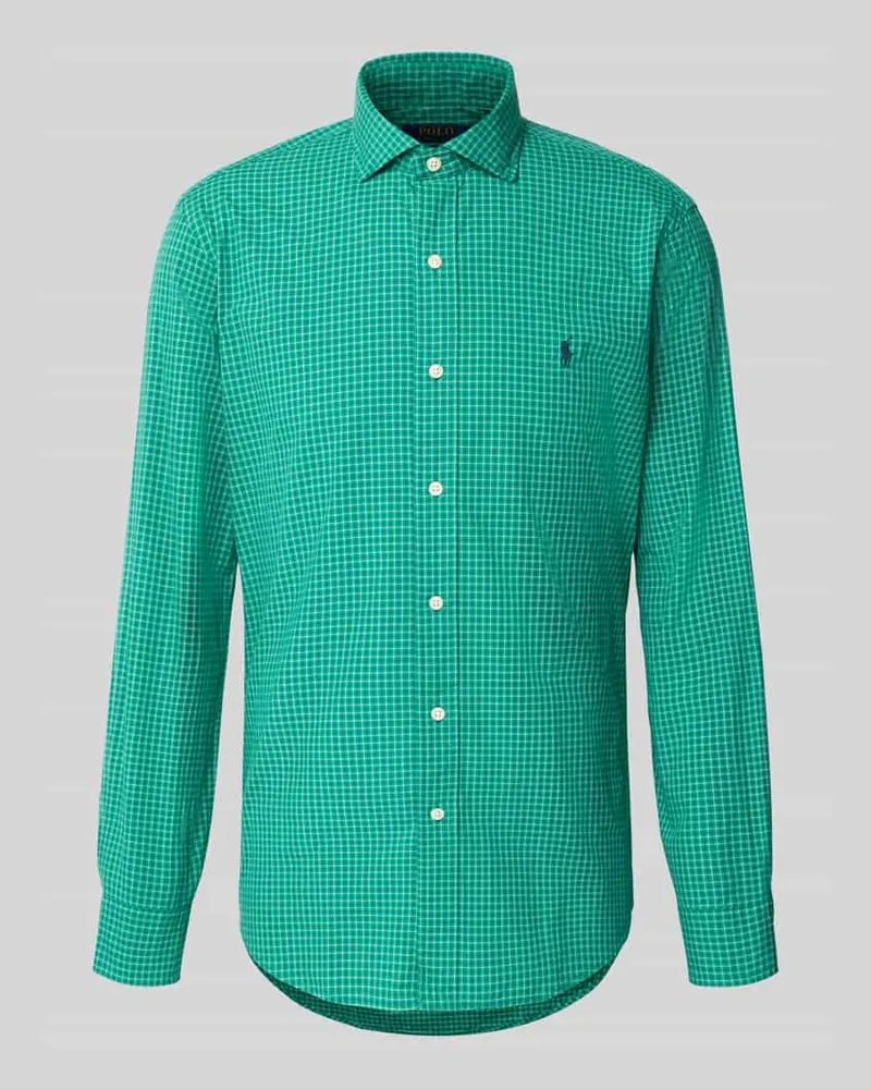 Ralph Lauren Custom Fit Freizeithemd aus reiner Baumwolle Dunkelgruen