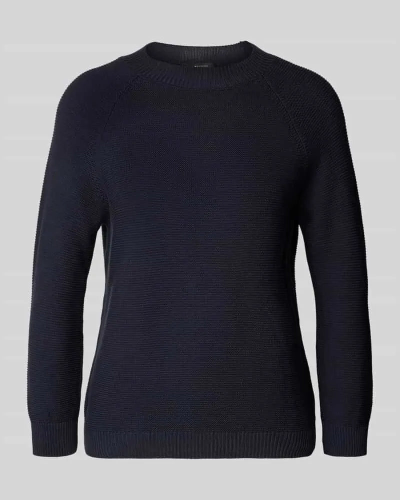 Max Mara Strickpullover mit Raglanärmeln Modell 'LINZ Marine