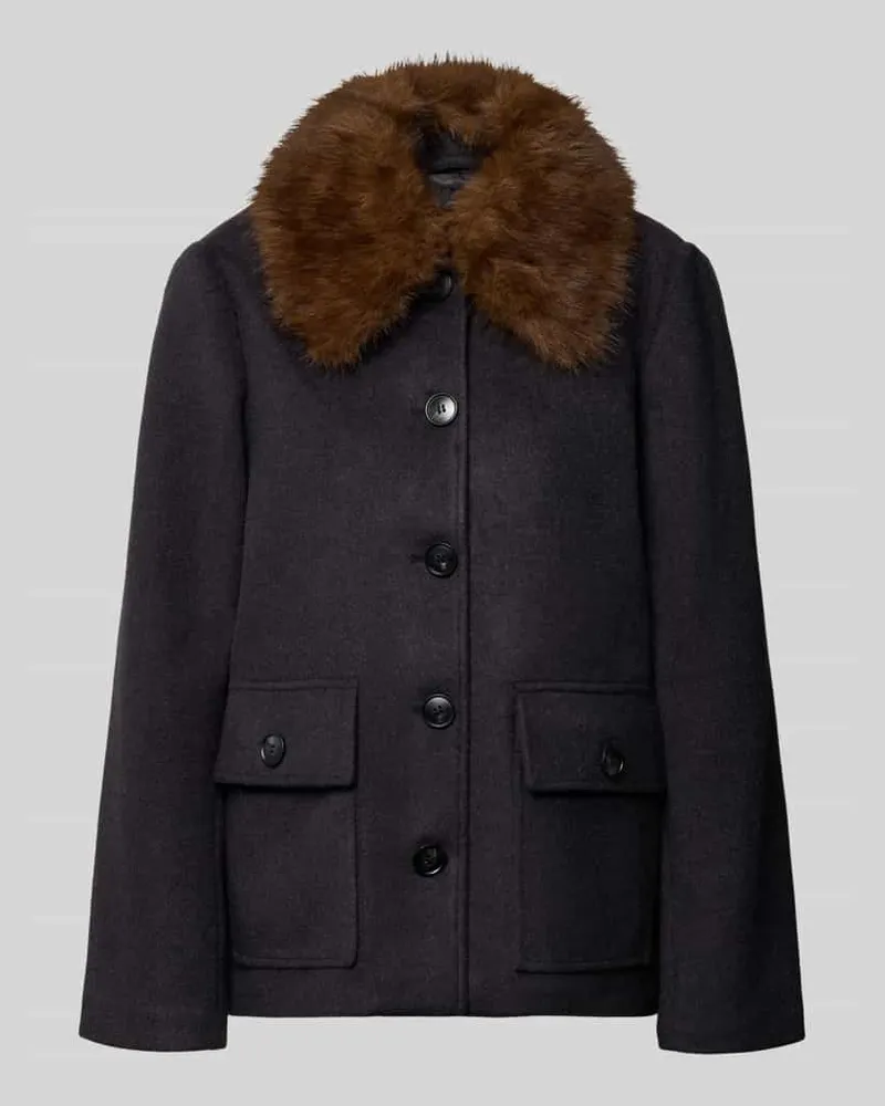 b.young Regular Fit Jacke mit Woll-Anteil Modell 'Becila Anthrazit