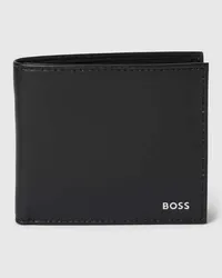 HUGO BOSS Portemonnaie aus echtem Leder Modell 'Randy Black