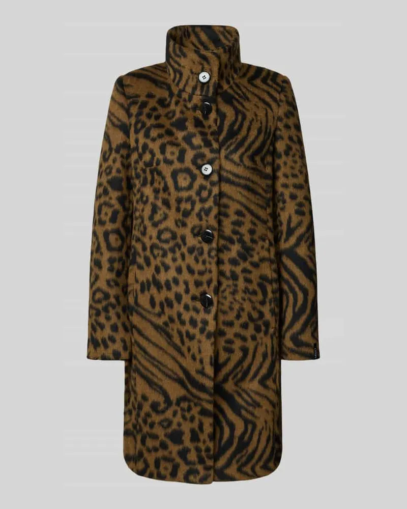 Milo Coats Mantel mit Stehkragen Modell 'FLORA Black