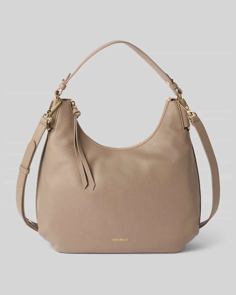 Coccinelle Hobo Bag mit Tragehenkel Modell 'REBEKKA Taupe