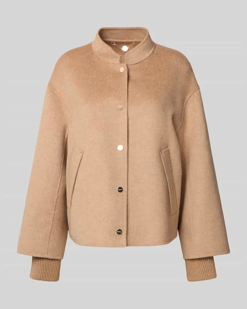 Marc Cain Wolljacke aus reiner Wolle Camel