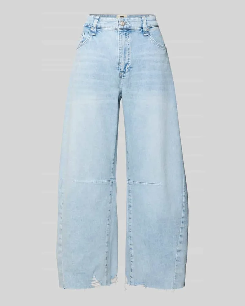 MAC Jeans Wide Fit Jeans im 5-Pocket-Design Modell 'Dakota Hellblau