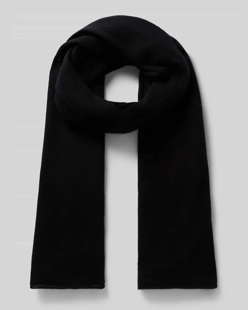 Seeberger Schal aus reinem Kaschmir mit Rollsaum Black