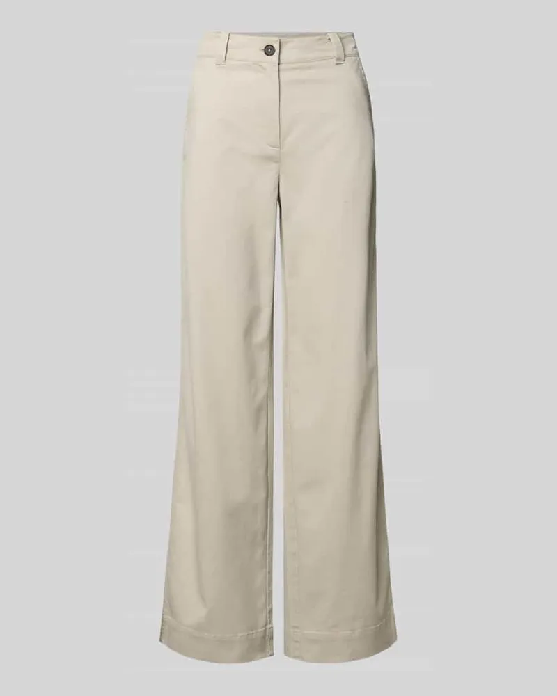 Marc O'Polo Regular Fit Hose aus Baumwoll-Mix mit Lyocell-Anteil Beige