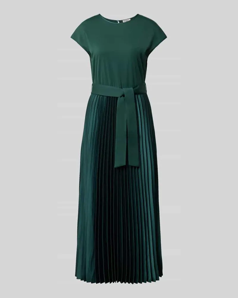 Max Mara Regular Fit Freizeitkleid mit Plissee-Rock Modell 'GELA Dunkelgruen