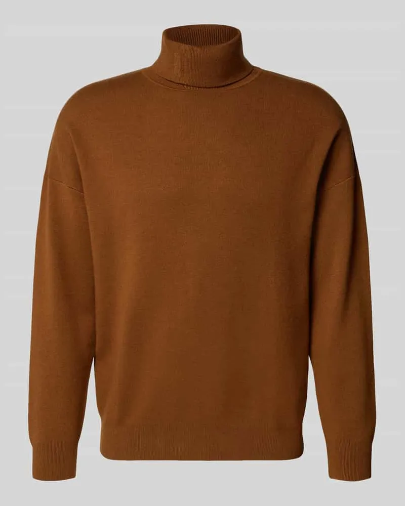 Antony Morato Strickpullover mit Rollkragen Camel