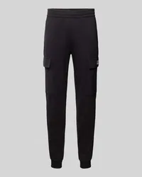 EA7 Sweatpants mit Label-Print Black