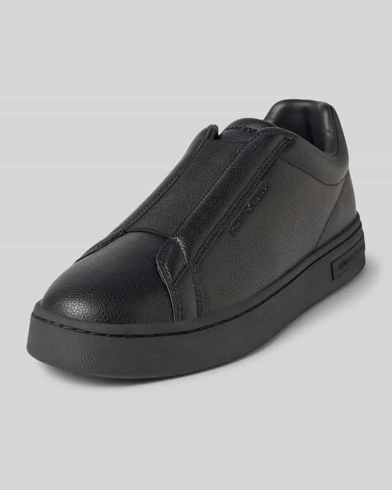 Armani Exchange Sneaker mit Label-Prägung Modell 'LONDON Black