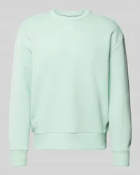 Calvin Klein Sweatshirt mit Label-Print Modell 'NANO Helltuerkis