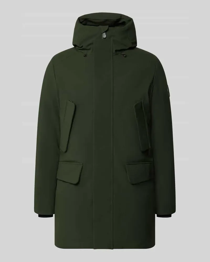 Save The Duck Jacke mit verdecktem Reißverschluss Modell 'WILSON Oliv