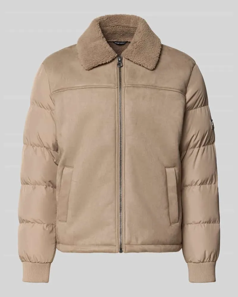 Antony Morato Steppjacke mit Kragen aus Teddyfell Sand