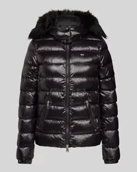 Tommy Hilfiger Steppjacke mit Kunstfellbesatz Black