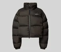 Steppjacke mit Logo-Stitching