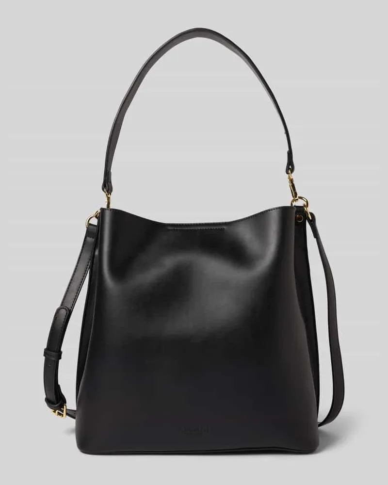 SEIDENFELT Handtasche mit Tragehenkel und verstellbarem Schulterriemen Black