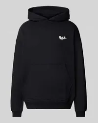 BALR. Hoodie mit Label-Stitching Modell 'Game of the Gods Graffiti Black