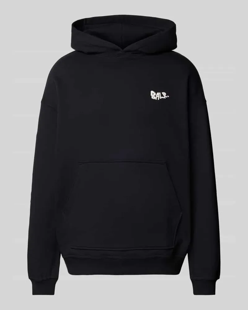 BALR. Hoodie mit Label-Stitching Modell 'Game of the Gods Graffiti Black