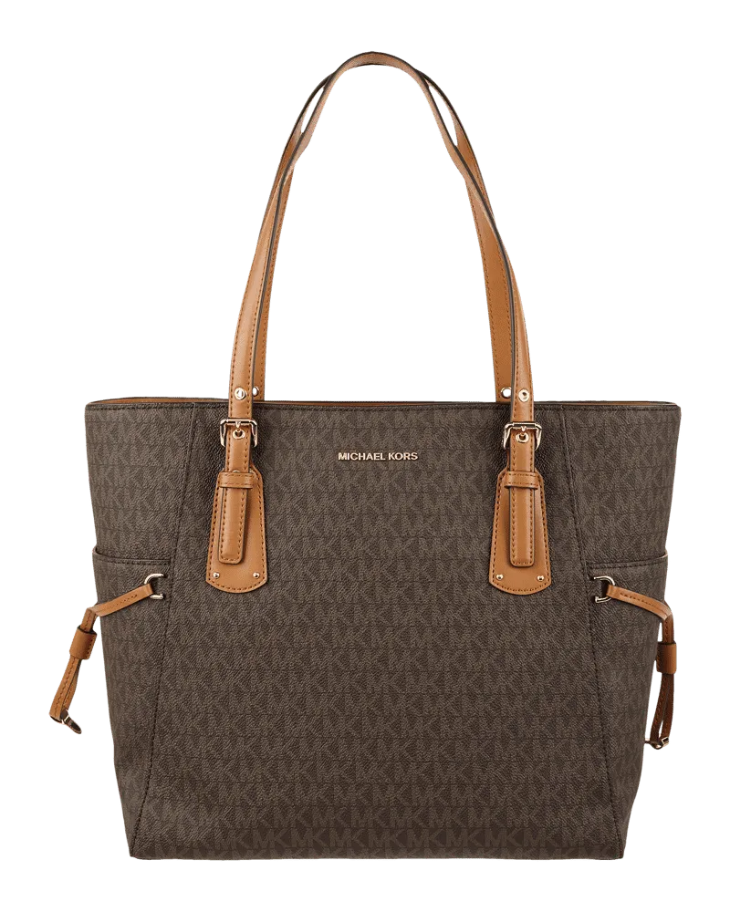Michael Kors Shopper mit Logo-Muster Mittelbraun