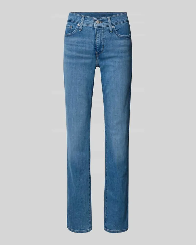 Levi's Straight Fit Jeans mit Label-Patch Modell '314™ SHAPING STRAIGHT Bleu