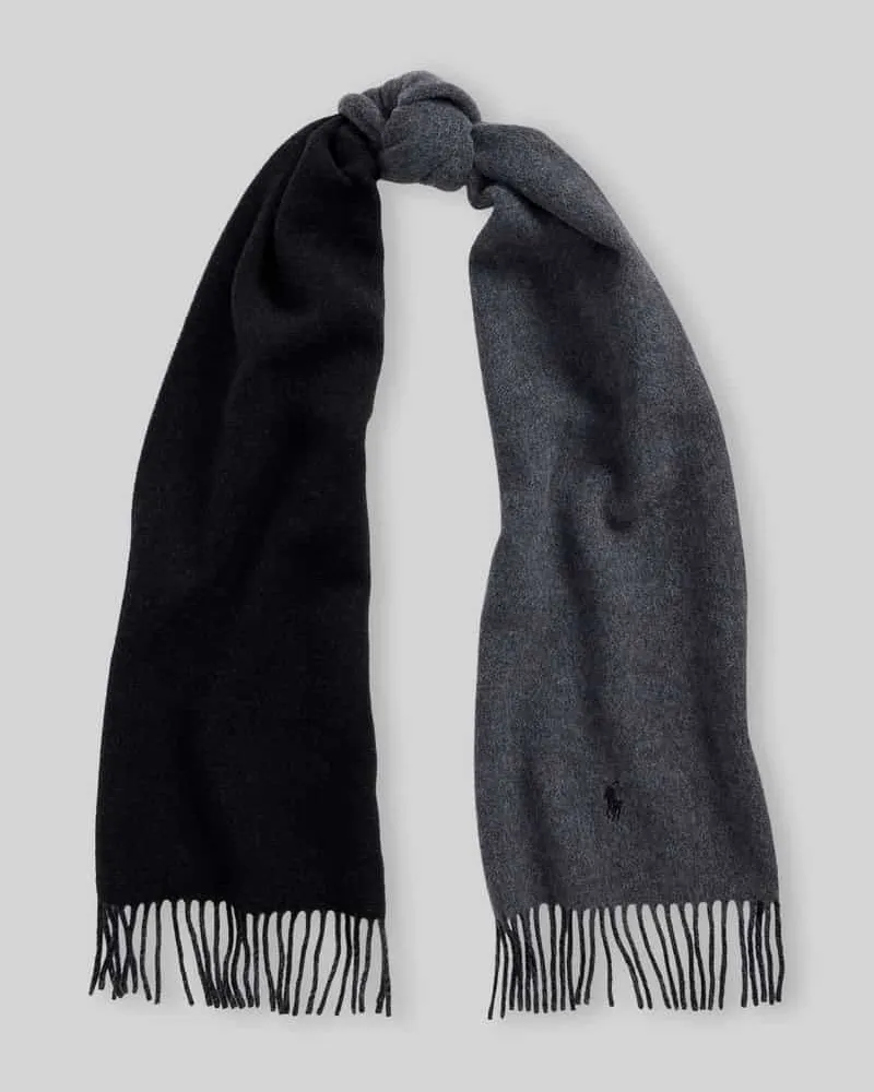 Ralph Lauren Schal mit Fransenabschluss Black