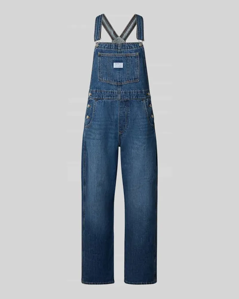 Levi's Latzhose in Denim-Optik Jeansblau