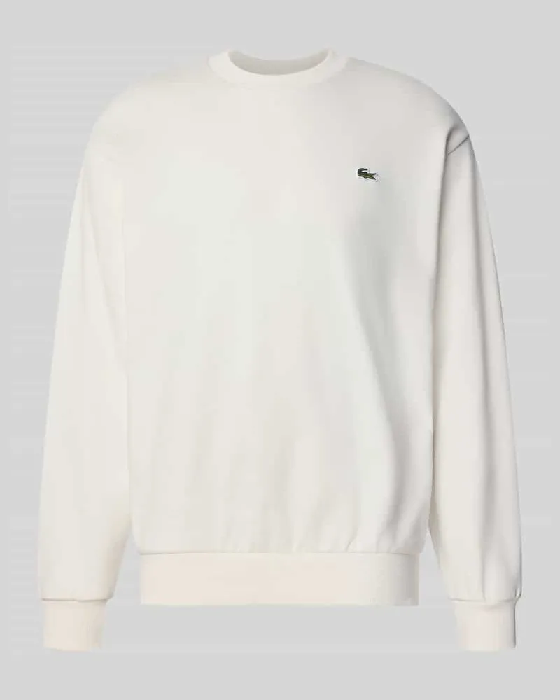 Lacoste Regular Fit Sweatshirt aus Baumwoll-Mix Offwhite