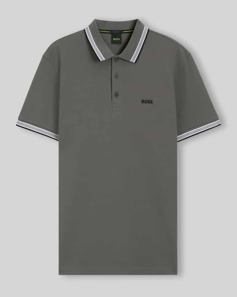 HUGO BOSS Regular Fit Poloshirt aus reiner Baumwolle Modell 'PADDY Graphit
