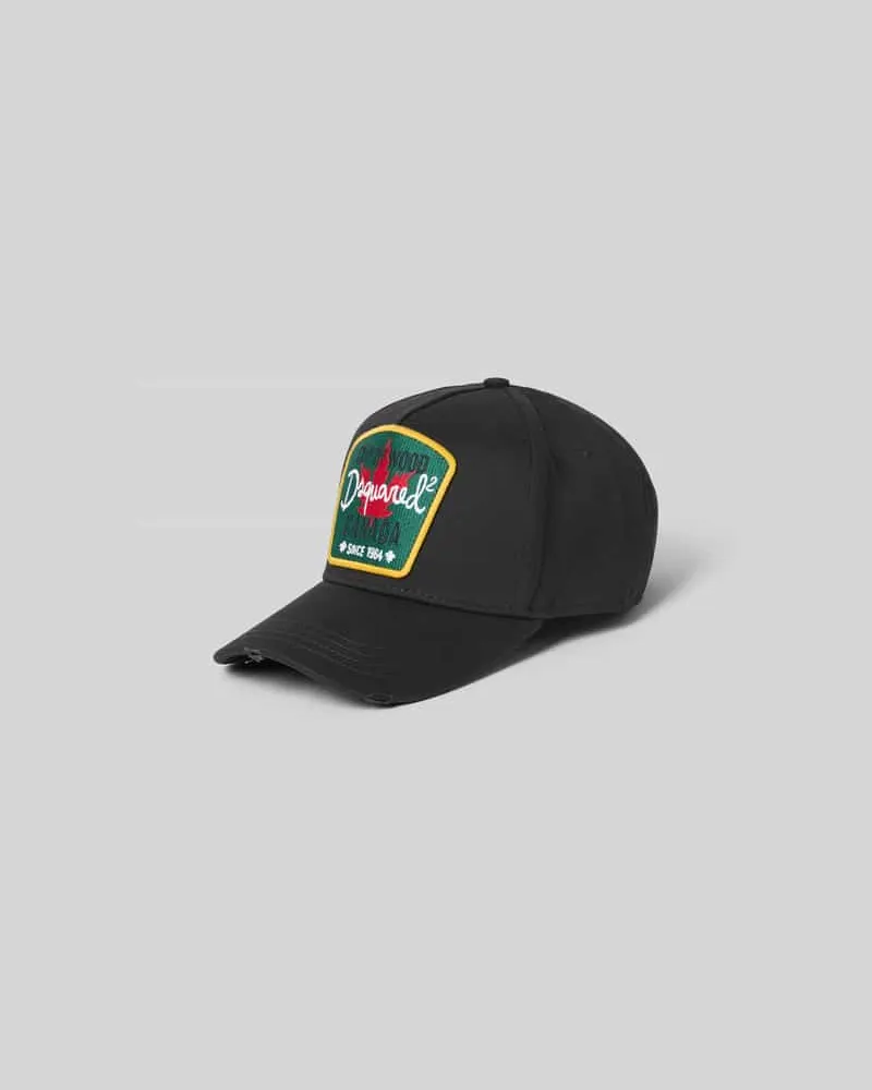 Dsquared2 Basecap aus reiner Baumwolle Black