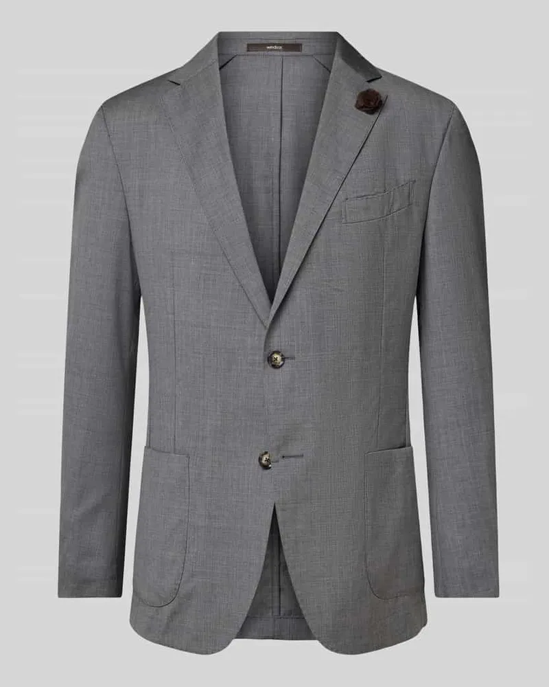 windsor. Anzugsakko aus reiner Schurwolle Modell 'Travel Anthrazit