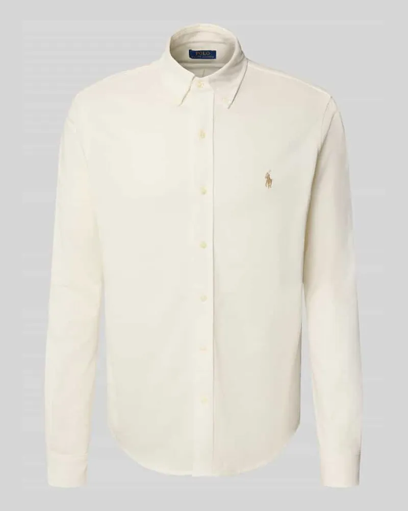 Ralph Lauren Regular Fit Freizeithemd mit Button-Down-Kragen Beige