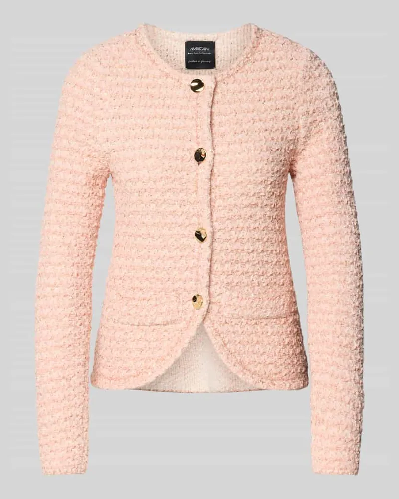 Marc Cain Slim Fit Blazer in Strick-Optik Rose