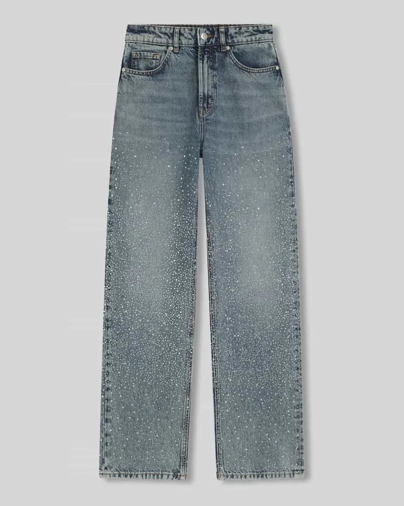 HUGO BOSS Straight Fit Jeans aus reiner Baumwolle Modell 'GILISSI Hellblau