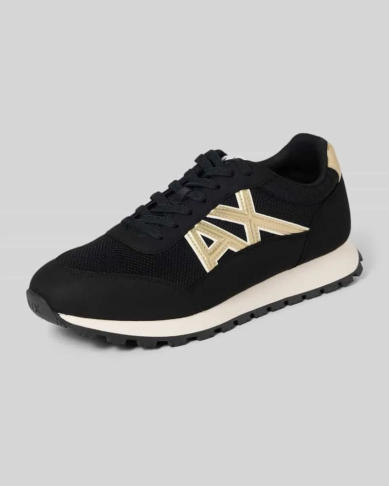 Armani Exchange Sneaker mit Label-Detail Modell 'DROP Black