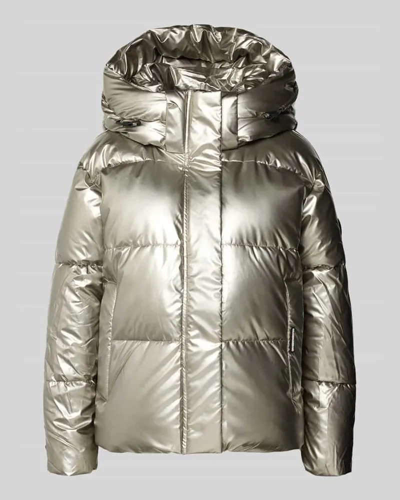 khujo Steppjacke mit Eingrifftaschen Modell 'DEVINA2 SHINY Silber