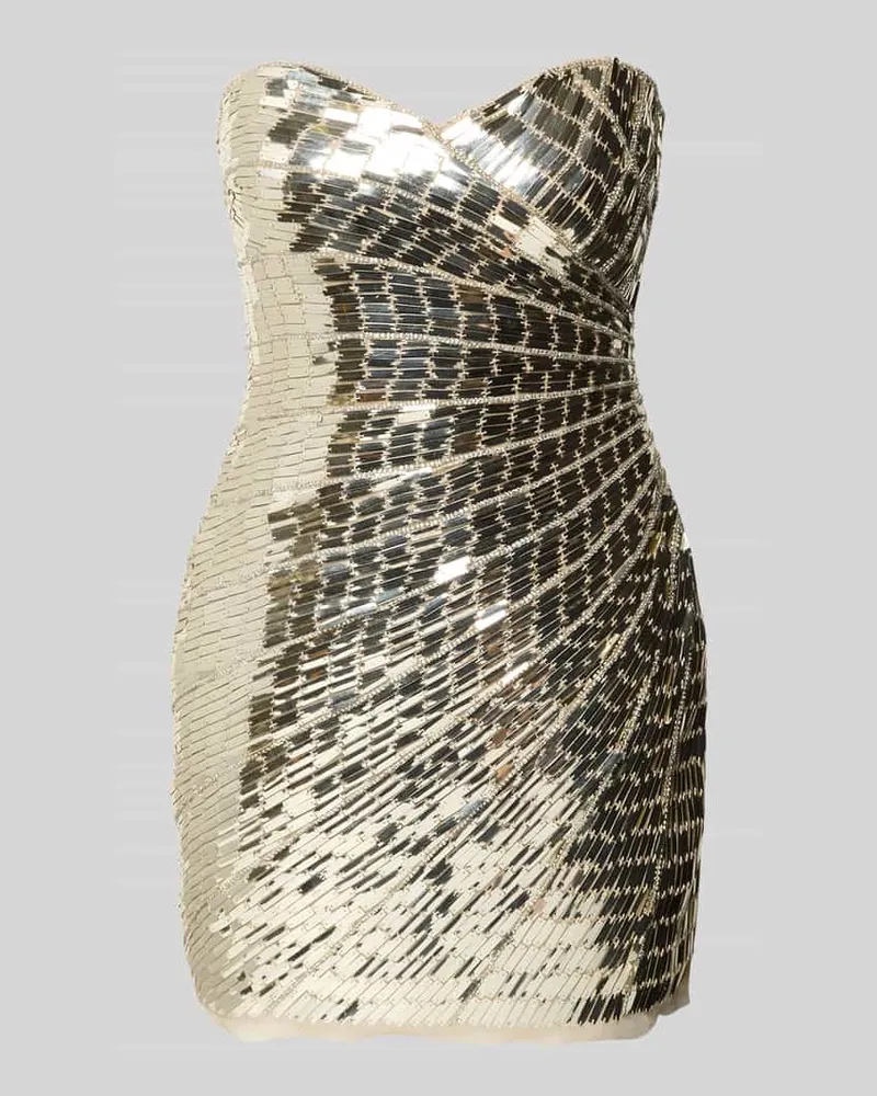 Adrianna Papell Cocktailkleid im Off-Shoulder-Look Gold