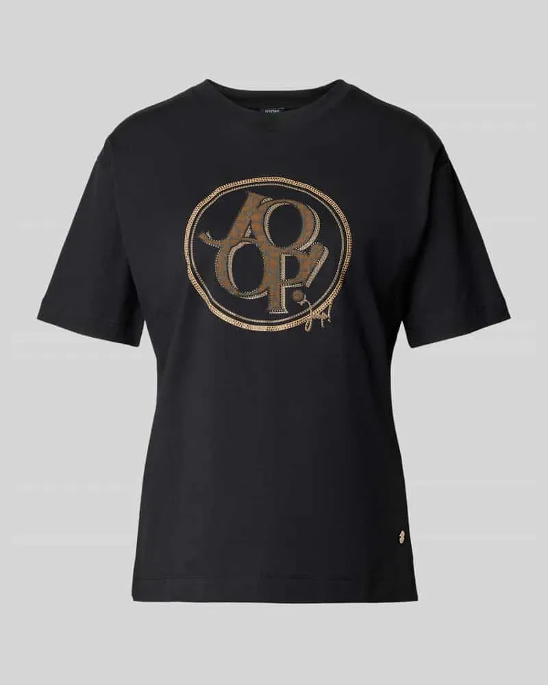 JOOP! T-Shirt mit Label-Print Modell 'Tashi Black