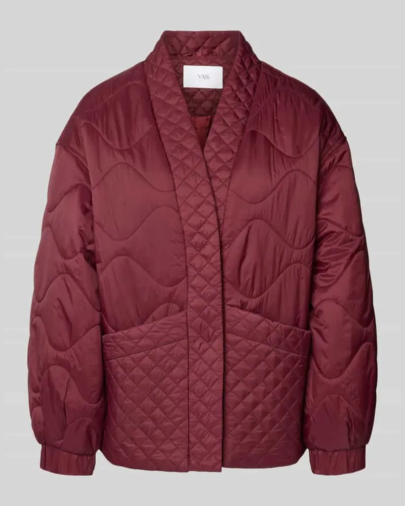 Y.A.S Steppjacke mit Eingrifftaschen Modell 'TUCCO Bordeaux