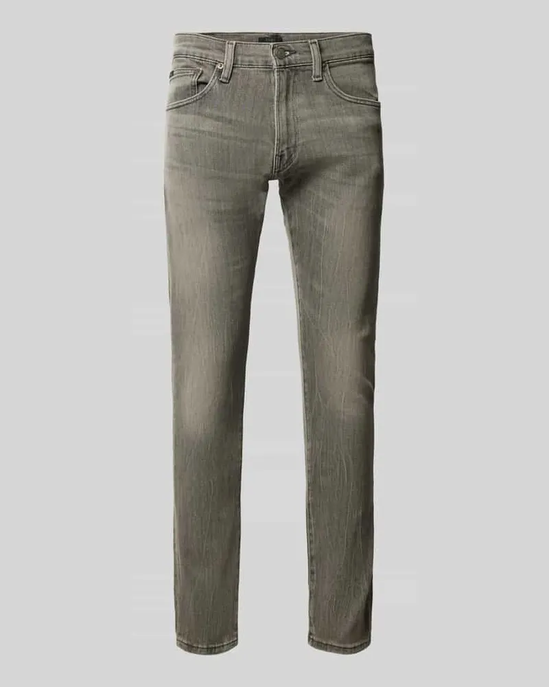 Ralph Lauren Skinny Fit Jeans mit Stretch-Anteil Modell 'SULLIVAN Hellgrau