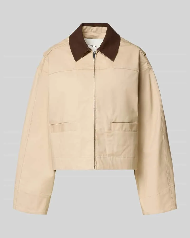 OPUS Jacke mit Reißverschluss Modell 'Herakla Camel